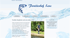 Desktop Screenshot of forellenhof-lenz.de