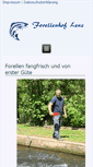 Mobile Screenshot of forellenhof-lenz.de