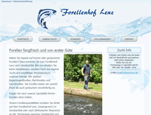 Tablet Screenshot of forellenhof-lenz.de